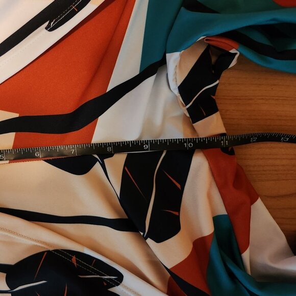 DeMillus Wide Leg Abstract Print Dress Pants || Med || EUC - Picture 8 of 15